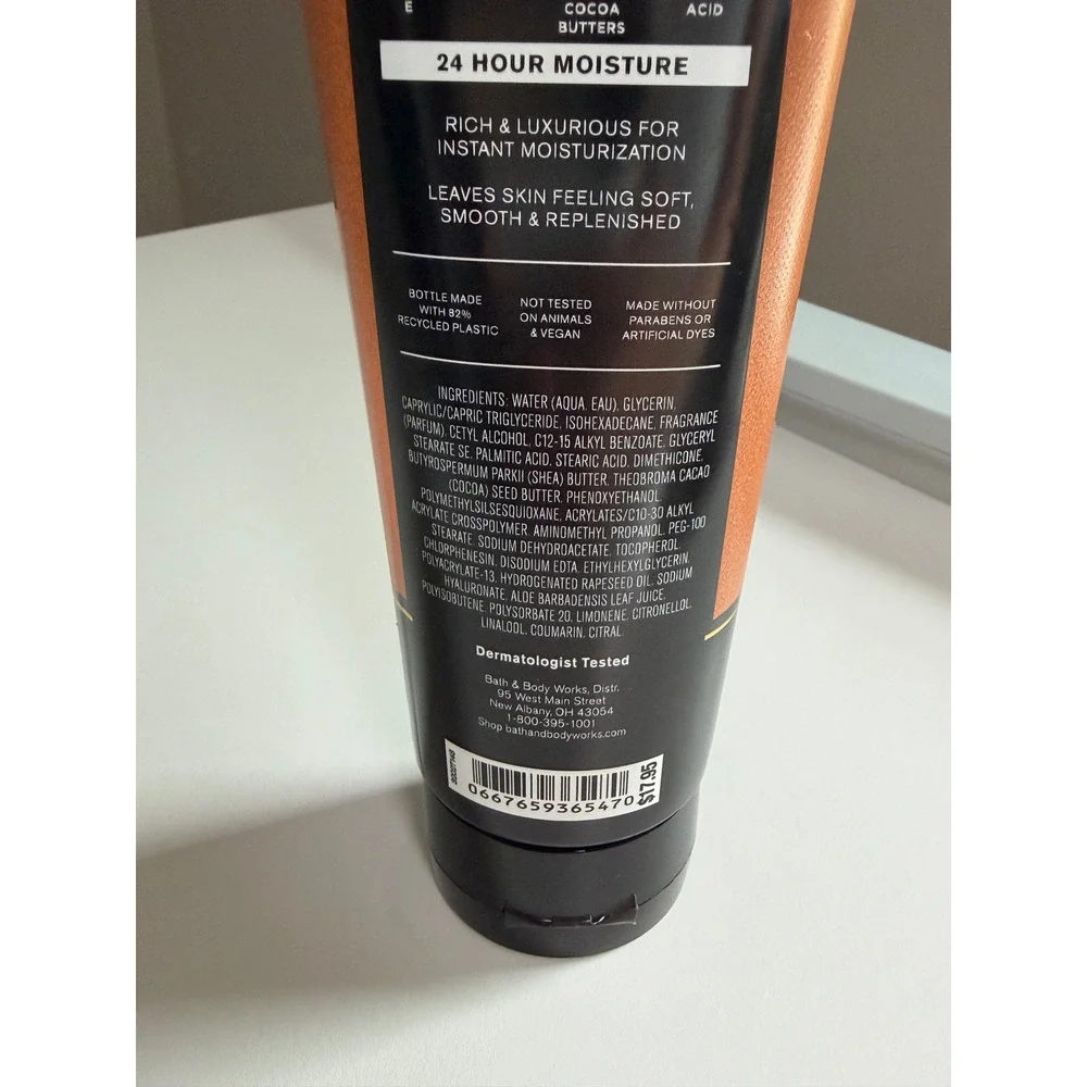 Bath & Body Works Mahogany Teakwood Mens Ultimate Hydration Body Cream 8oz